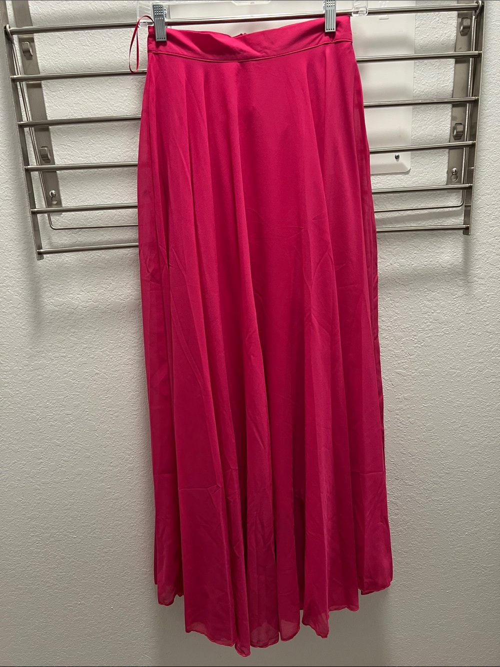 Chicwish Hot Pink Flowy Maxi Skirt
